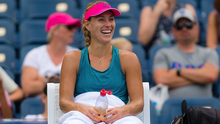 Erst am Meer, jetzt auf dem Tennisplatz: Angelique Kerber.