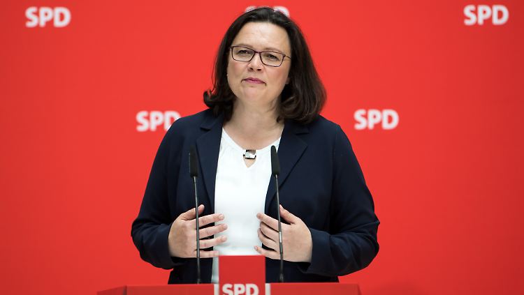 Andrea Nahles: Noch werden ihre politischen Ideen von den Wahlberechtigten nicht honoriert.
