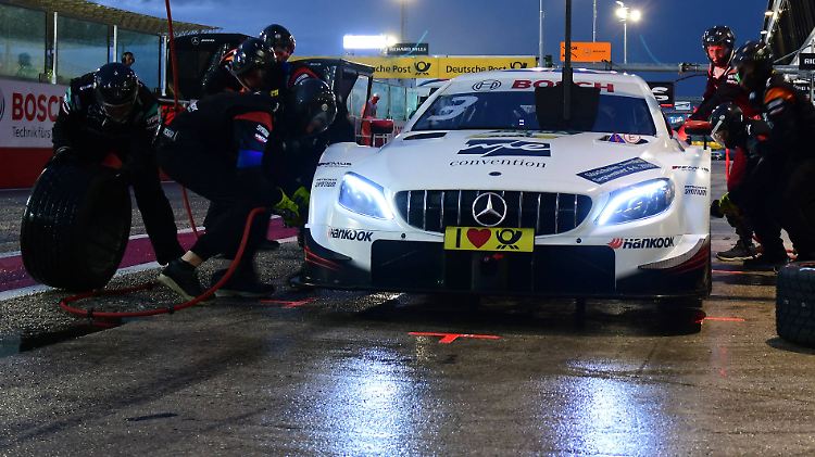 Der Stern leuchtet auch in der Nacht - dank Paul di Resta.