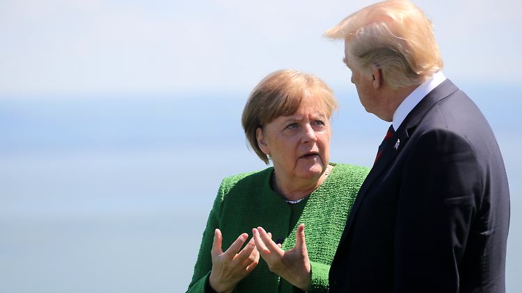 In der Sorge um die Lage in Syrien vereint: Kanzlerin Merkel und US-Präsident Trump.