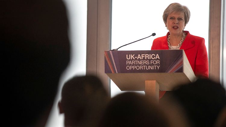 Premierministerin Theresa May setzt auf Partner in Afrika.