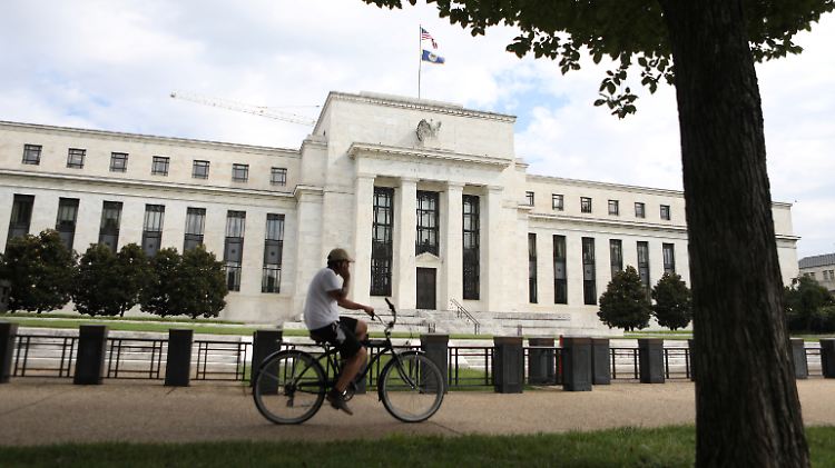 Machtzentrale der US-Geldpolitik: In den Büchern der Zentralbank türmen sich billionenschwere Werte aus dem Wertpapierkaufprogramm.