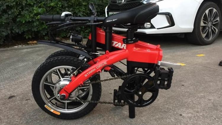 Das Mini lässt sich auf ein kompaktes Maß zusammenfalten.