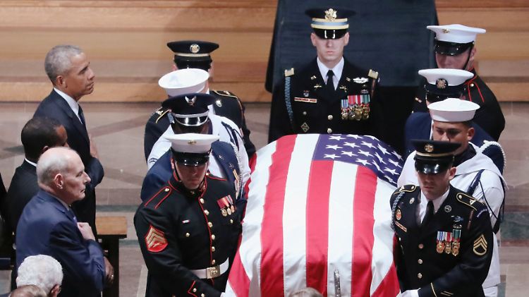 Die zentrale Trauerfeier fand in Washington statt. An diesem Sonntag wird der Verstorbene im US-Bundesstaat Maryland beigesetzt.