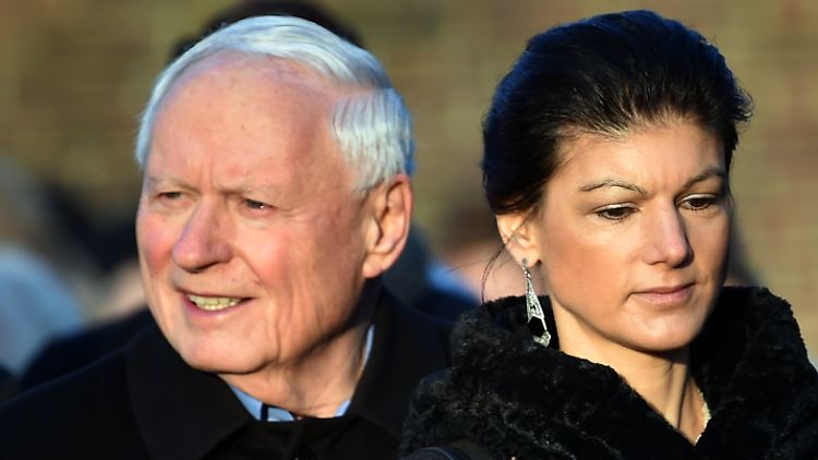 Die Linken-Politikerin Wagenknecht und ihr Mann Oskar Lafontaine sind die Gesichter von "Aufstehen".