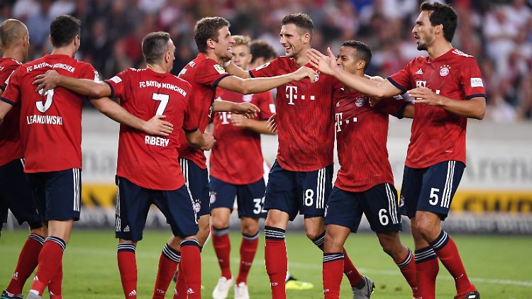 In ihrer eigenen Liga: Die Spieler des FC Bayern.