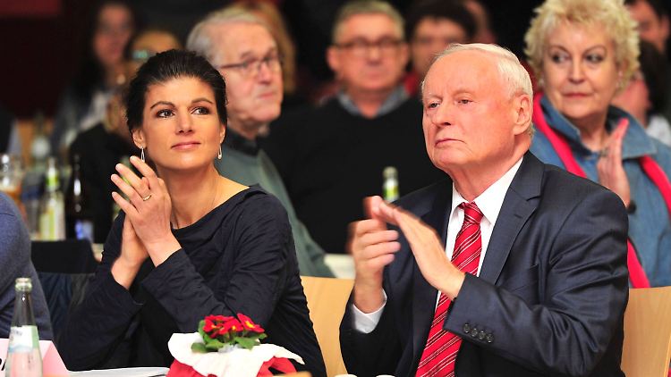 Nicht gerade die begnadeten Mannschaftsspieler: Sahra Wagenknecht und Oskar Lafontaine.