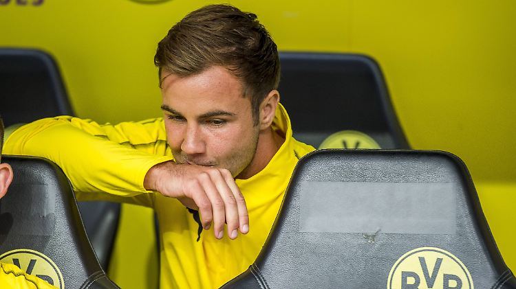 Sitzt beim BVB derzeit größtenteils auf der Bank: Mario Götze.