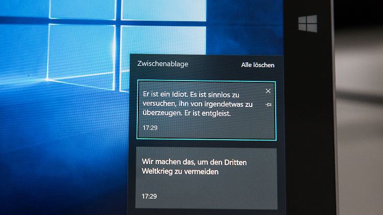 Im Zwischenablage-Verlauf kann man kopierte Texte ablegen und via Cloud-Synchronisation auch auf anderen Geräten verwenden.