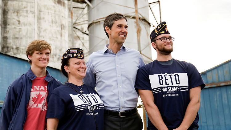 Beto O'Rourke beim Wahlkampf.
