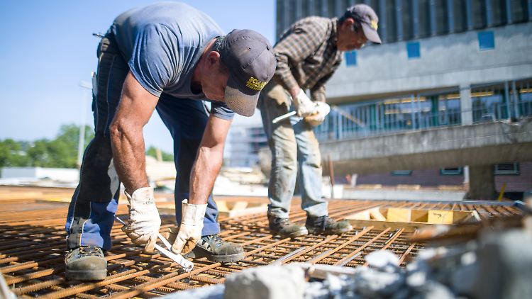 Die Bauhauptgewerbe legte mit 7,9 Prozent am stärksten zu.