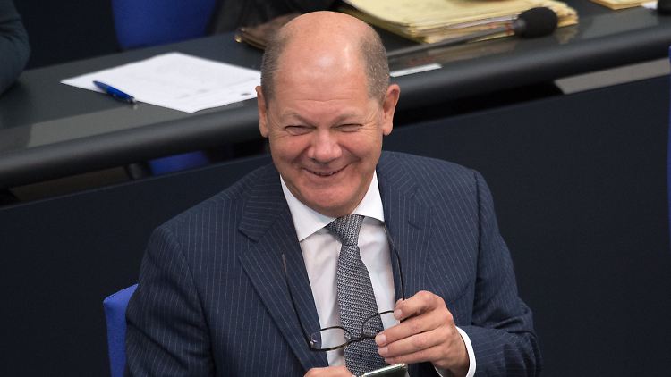 Finanzminister Olaf Scholz am Freitag im Bundestag.