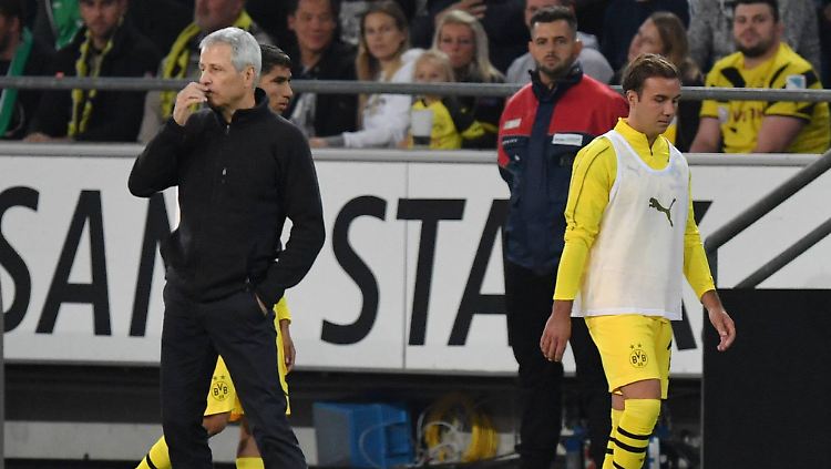 Lucien Favre und Mario Götze: Zwei, die sich nicht mehr viel zu sagen hatten.