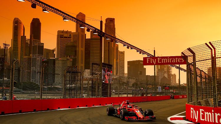 Sebastian Vettel, wie hier 2018 in Singapur, wird in Saudi-Arabien nicht mehr im Ferrari an den Start gehen.