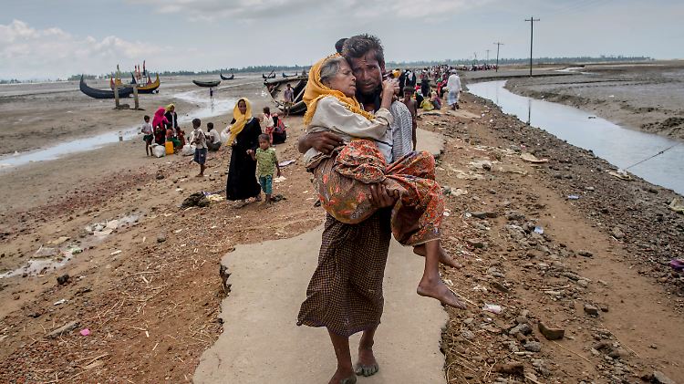Rund 750.000 Rohingya mussten ins Nachbarland Bangladesch fliehen.