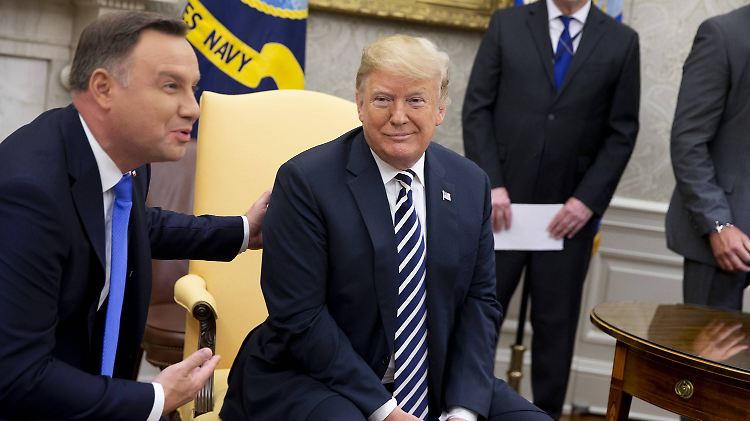 Zwei, die sich mögen: Polens Präsident Andrzej Duda und Donald Trump.