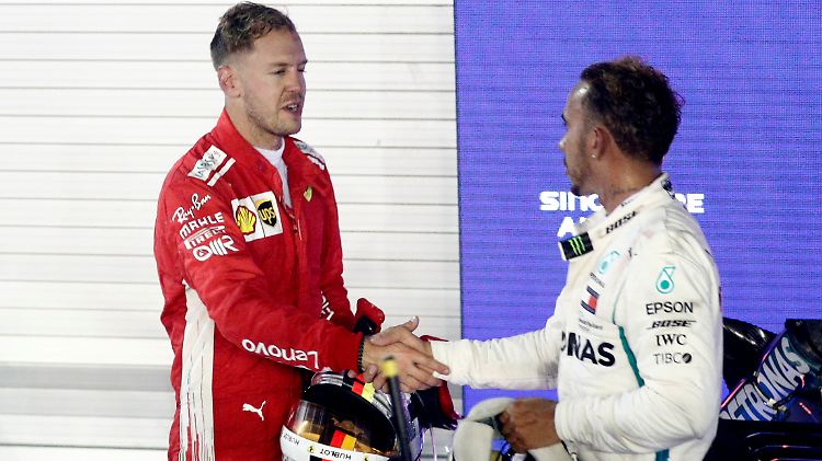 Dem Konkurrenten gratulieren? Darauf hat Sebastian Vettel keine Lust.