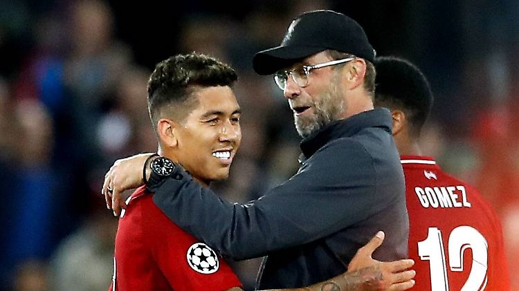 Läuft: Jürgen Klopp und Roberto Firmino.