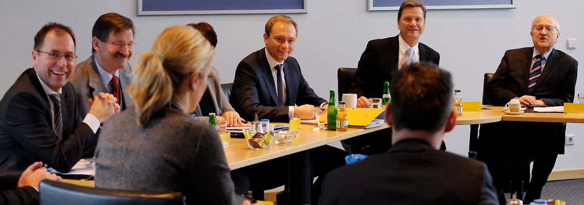 Bei einer Präsidiumssitzung der FDP