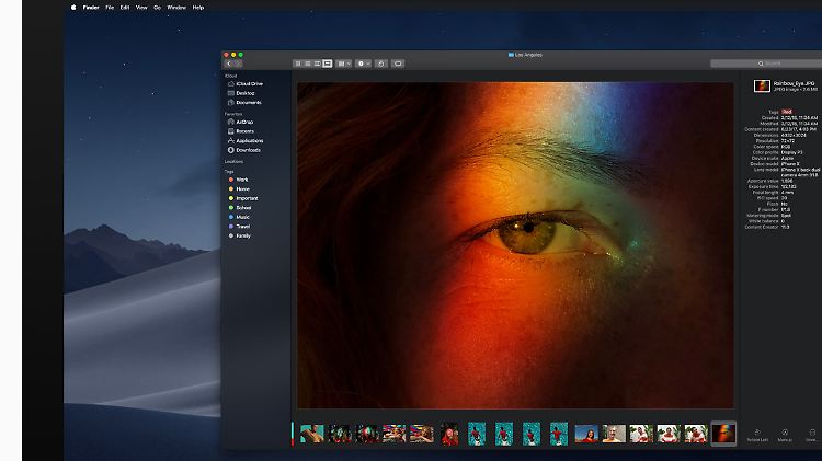 Schick: macOS Mojave hat einen Dunkelmodus.