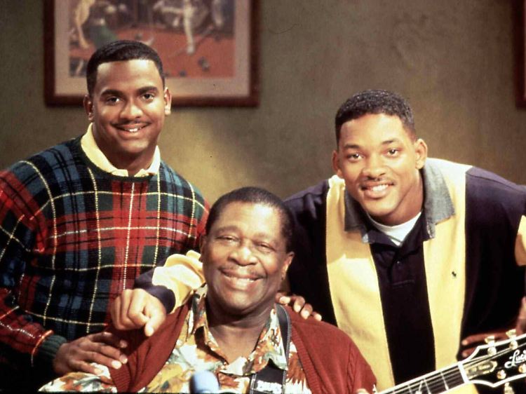 Alfonso Ribeiro, B.B. King und Will Smith 1991 in "Der Prinz von Bel-Air".