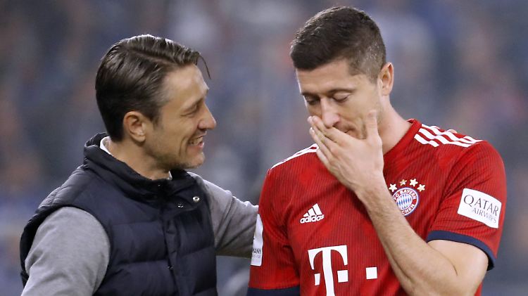 Gut gemacht: Niko Kovac und Robert Lewandowski.