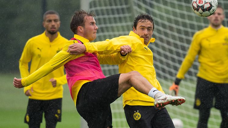 Spielt fast nur im Training: Mario Götze.