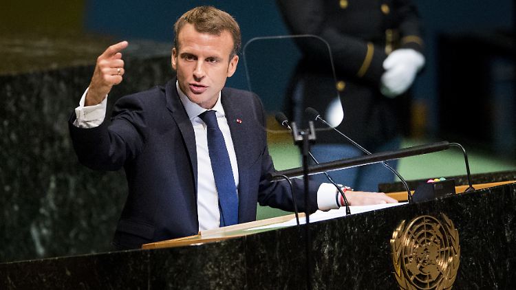 "Auch diejenigen, die die Realität anfechten, werden wie alle anderen ihre Konsequenzen erleiden", sagte Emmanuel Macron.