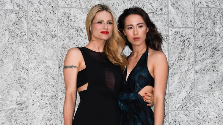 Mutter Michelle Hunziker und Tochter Aurora sind ein gutes Team.