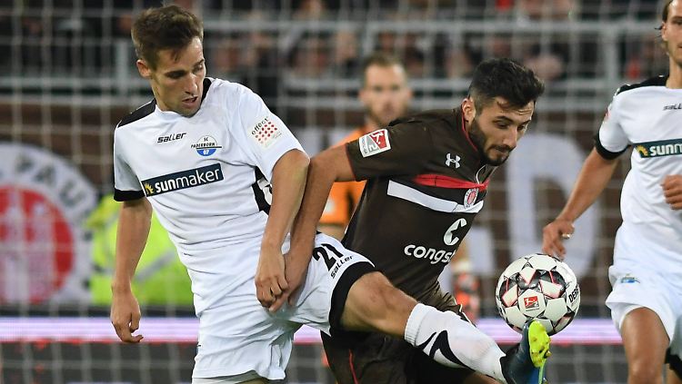 Viel Kampf im Spiel der Hamburger gegen den SC Paderborn.