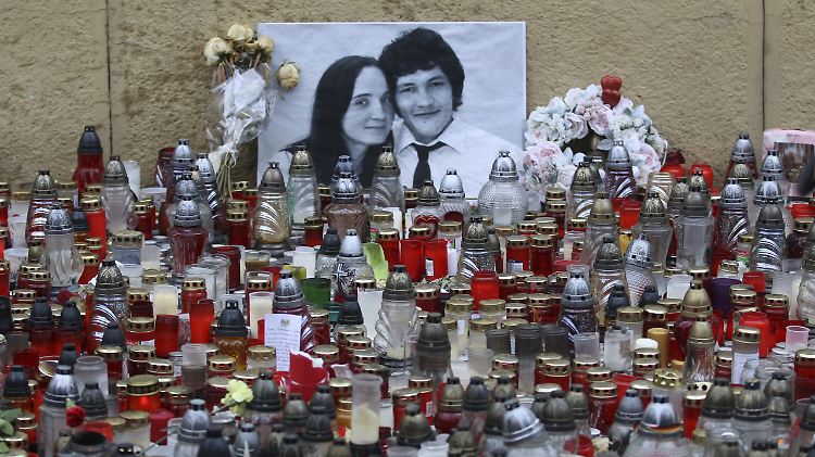 Trauer um Jan Kuciak und Martina Kusnirova nach der Ermordung.