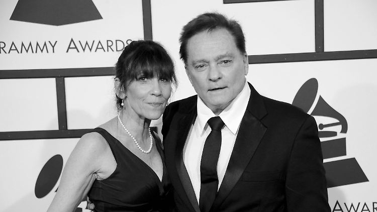 Marty Balin mit seiner Frau Susan Joy bei der Verleihung des Musikpreises Grammy.