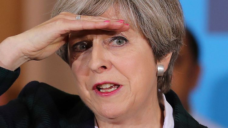 Theresa May steht ein schwieriger Parteitag im Zeichen des Brexit bevor.