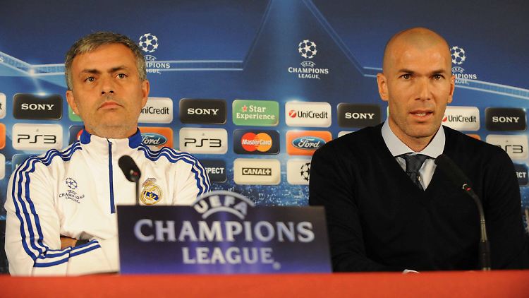 José Mourinho und Zinédine Zidane arbeiteten bei Real Madrid zusammen.