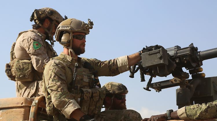 US-Elitesoldaten stehen in Nordsyrien auch von der Türkei unterstützen Kämpfern gegenüber.  