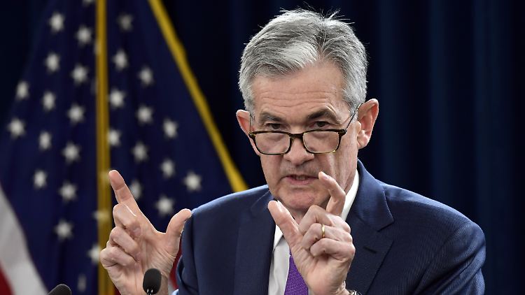 Fed-Chef Jerome Powell spricht von einer "besonders bemerkenswerten" US-Konjunktur.