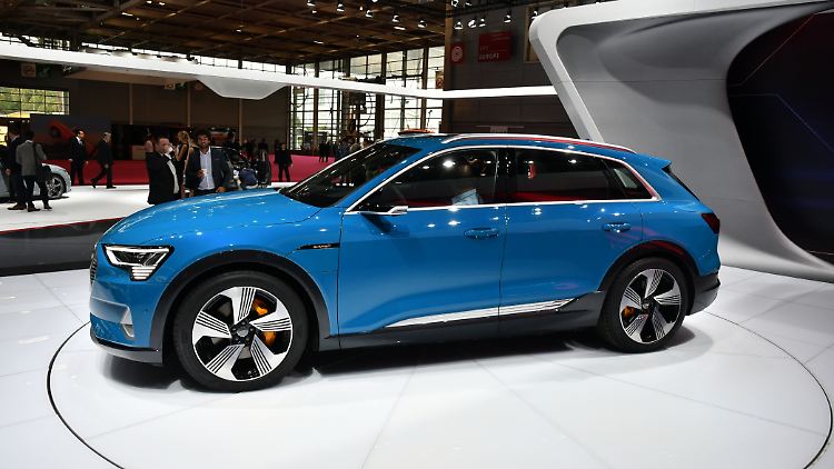 Audi hat sein Elektro-SUV, den E-Tron, dem Publikum erstmals in Paris vorgestellt.