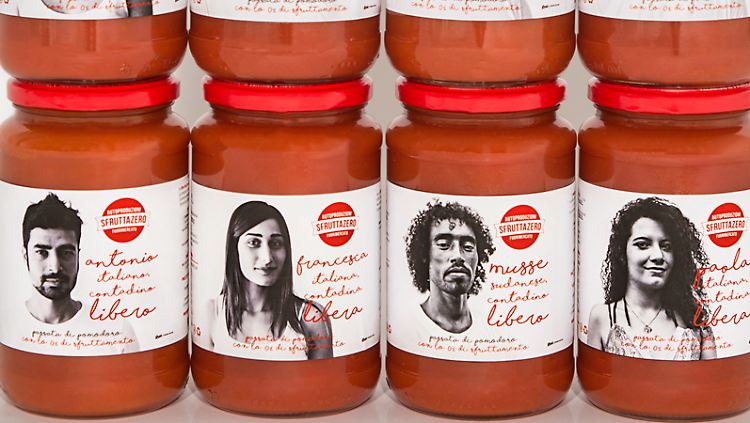 Bei "Sfruttazero" bekommt jedes Produkt ein Gesicht.