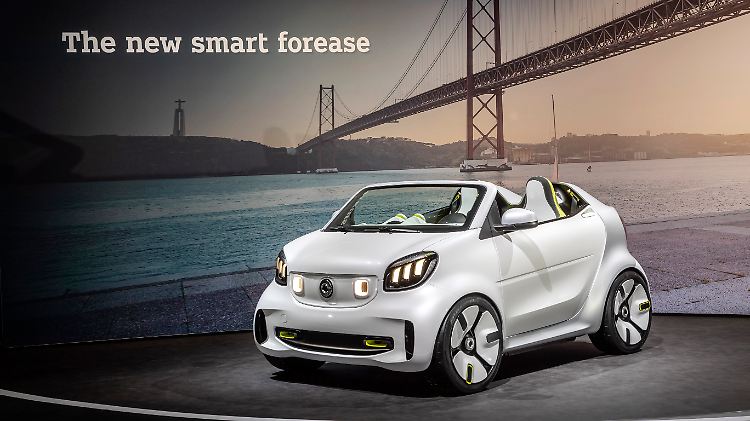 Mit der Studie des Forease will Smart das Publikum in Paris beeindrucken.