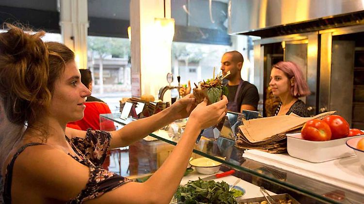 In Tel Aviv gibt es auch veganes Schawarma.