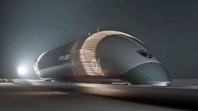 Die Hyperloop-Kapseln sollen Geschwindigkeiten von 250 Stundenkilometern erreichen können.