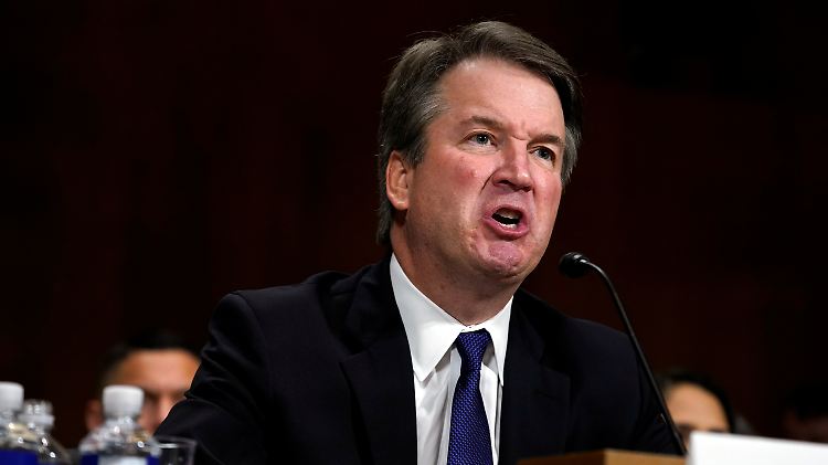 Brett Kavanaugh reagierte bei der Anhörung im Justizausschuss am 27. September sehr emotional und teilweise äußerst aggressiv auf Fragesteller.