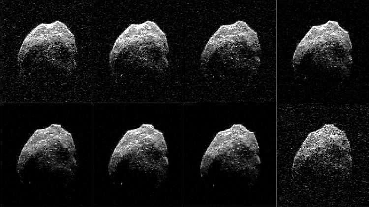 Radaraufnahmen des Asteroiden brachten ihm seinen Namen ein: Totenkopf-Asteroid.