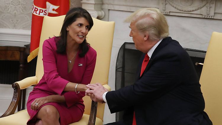 Haley und Trump waren sichtlich bemüht, Harmonie zu demonstrieren.