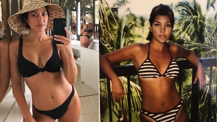 Kourtney Kardashian sieht ihrem 14-jährigen Ich ganz schön ähnlich.