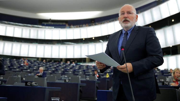 Timmermans hat die Unterstützung von SPD-Chefin Nahles.