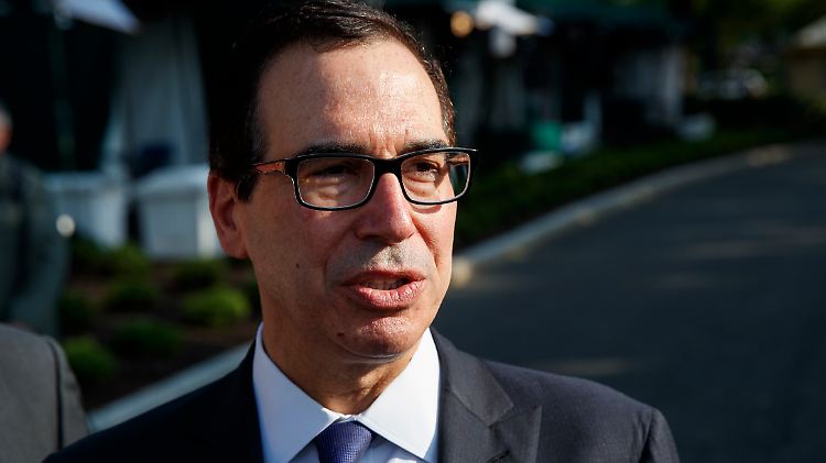 US-Finanzminister Steve Mnuchin ist beim Thema Kurssturz anderer Meinung als sein Chef, Präsident Donald Trump.