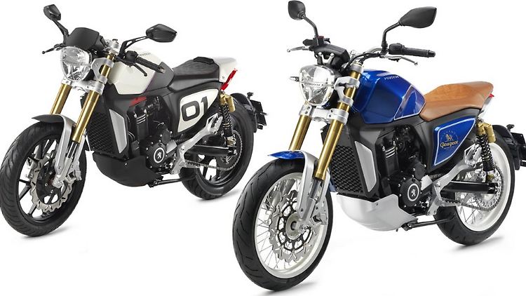 Mit einem Roadster und einem Café Racer will Peugeot ins Motorrad-Geschäft zurückkehren.