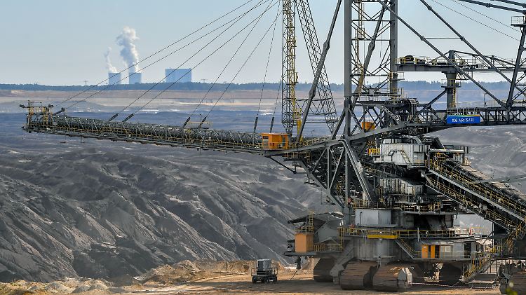 Braunkohleförderung im Lausitzer Revier.