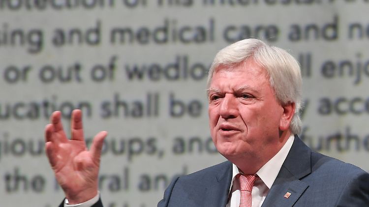 Volker Bouffier bei der Eröffnung der Frankfurter Buchmesse.